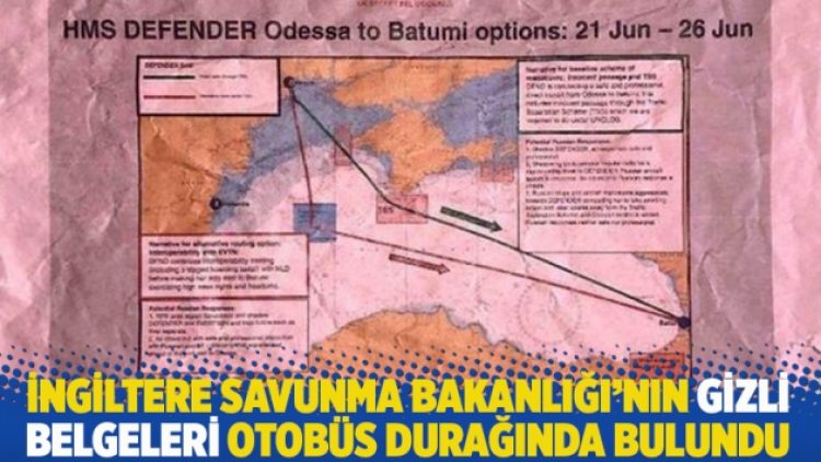 İngiltere Savunma Bakanlığı’nın gizli belgeleri otobüs durağında bulundu
