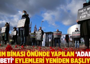 AİHM binası önünde yapılan ‘adalet nöbeti’ eylemleri yeniden başlıyor
