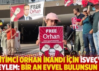 Eğitimci Orhan İnandı için İsveç’te eylem: Bir an evvel bulunsun!