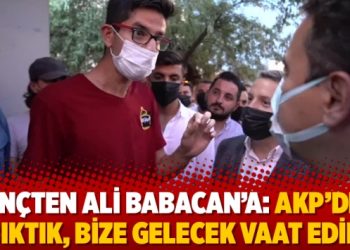 Gençten Ali Babacan’a: AKP’den bıktık, bize gelecek vaat edin