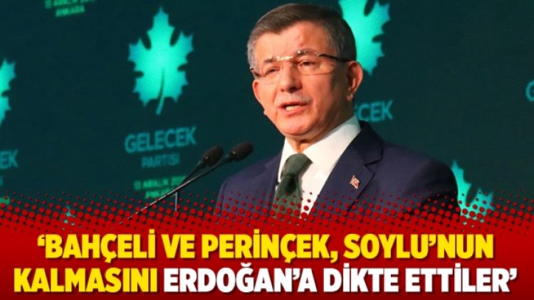 ‘Bahçeli ve Perinçek, Soylu’nun kalmasını Erdoğan’a dikte ettiler’