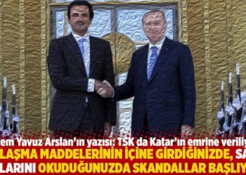 “Anlaşma maddelerinin içine girdiğinizde, satır aralarını okuduğunuzda skandallar başlıyor”
