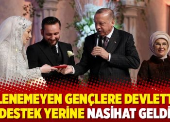 Evlenemeyen gençlere devletten destek yerine nasihat geldi