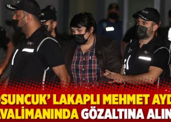 ‘Tosuncuk’ lakaplı Mehmet Aydın havalimanında gözaltına alındı