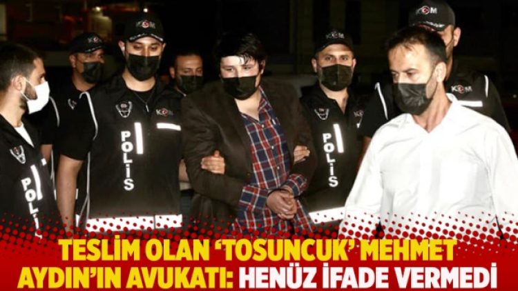 Teslim olan ‘Tosuncuk’ Mehmet Aydın’ın avukatı: Henüz ifade vermedi