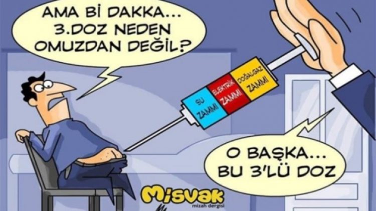Misvak’tan şaşırtan ‘zam’ karikatürü