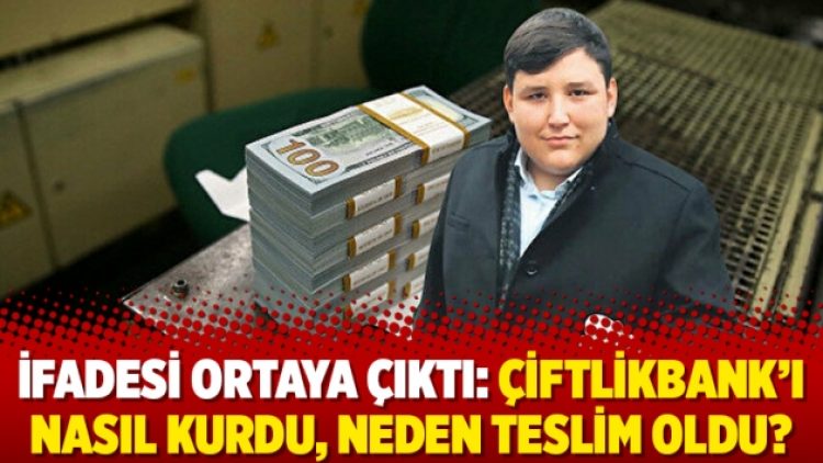 İfadesi ortaya çıktı: Çiftlikbank’ı nasıl kurdu, neden teslim oldu?