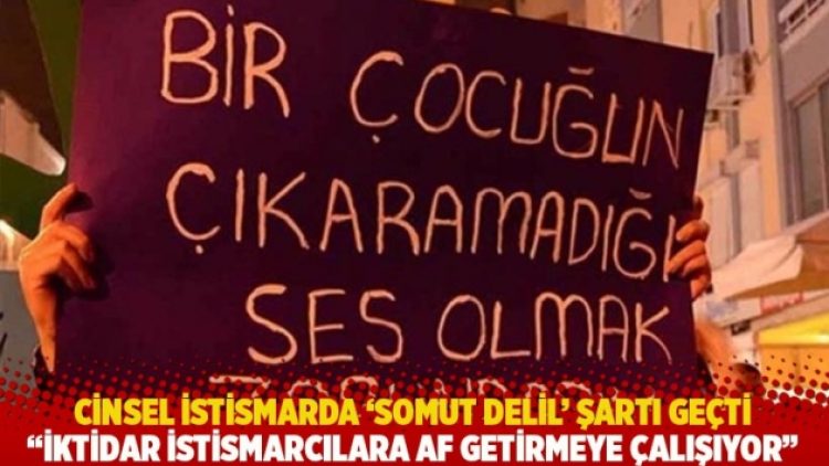 Cinsel istismarda ‘somut delil’ şartı geçti: İktidar istismarcılara af getirmeye çalışıyor