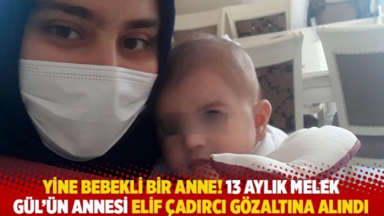 Yine bebekli bir anne! 13 aylık Melek Gül’ün annesi Elif Çadırcı gözaltına alındı