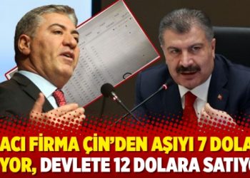 ‘Aracı firma Çin’den aşıyı 7 dolara alıyor, devlete 12 dolara satıyor’