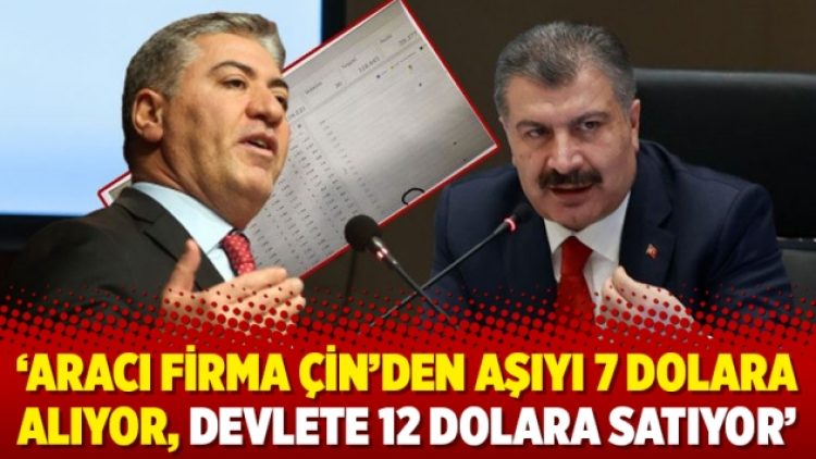 ‘Aracı firma Çin’den aşıyı 7 dolara alıyor, devlete 12 dolara satıyor’
