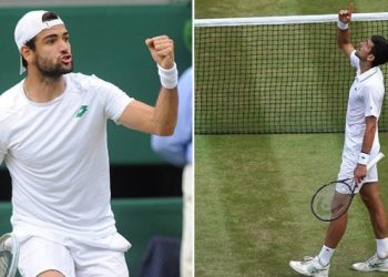 Wimbledon’da tek erkekler finalinin ismi belli oldu: Berrettini-Djokovic