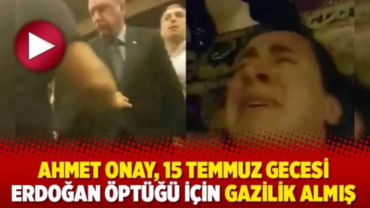 Ahmet Onay, 15 Temmuz gecesi Erdoğan öptüğü için gazilik almış