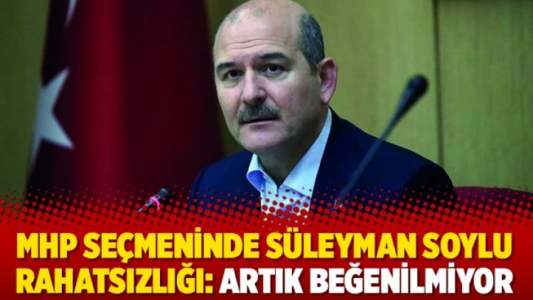 MHP seçmeninde Süleyman Soylu rahatsızlığı: Artık beğenilmiyor