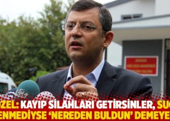 “Kayıp silahları getirsinler, suç işlenmediyse ‘nereden buldun’ demeyelim”