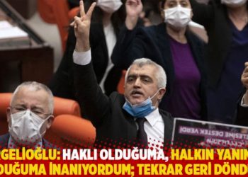 Gergerlioğlu: Haklı olduğuma, halkın yanında olduğuma inanıyordum; tekrar geri döndüm