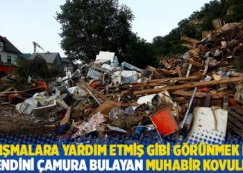 Çalışmalara yardım etmiş gibi görünmek için kendini çamura bulayan muhabir kovuldu