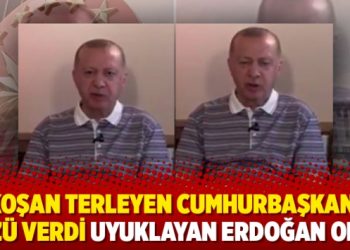 ‘Koşan terleyen Cumhurbaşkanı’ sözü verdi uyuklayan Erdoğan oldu