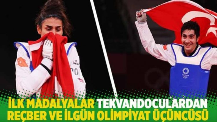 İlk madalyalar tekvandoculardan: Reçber ve İlgün Olimpiyat üçüncüsü