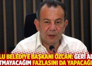 Bolu Belediye Başkanı Özcan: Geri adım atmayacağım fazlasını da yapacağım