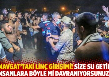 Manavgat’taki linç girişimi! Size su getiren insanlara böyle mi davranıyorsunuz?