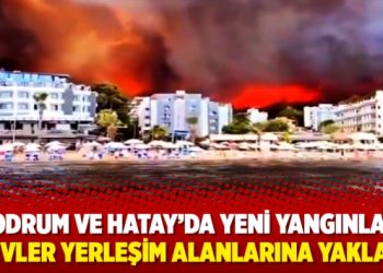 Bodrum ve Hatay’da yeni yangınlar: Alevler yerleşim alanlarına yaklaştı