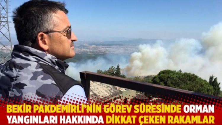 Bekir Pakdemirli’nin görev süresinde orman yangınları hakkında dikkat çeken rakamlar