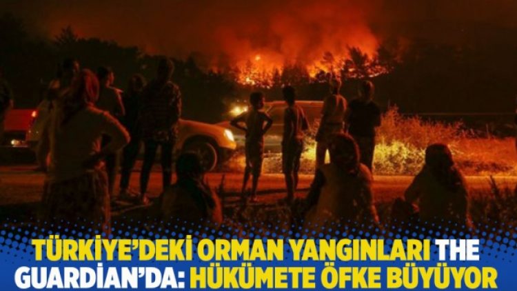 Türkiye’deki orman yangınları The Guardian’da: Hükümete öfke büyüyor