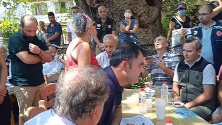 Bakan Kurum’dan Birgün muhabirine: Gazeteci olsan da çekim yapamazsın