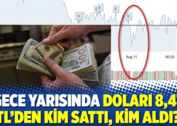 Gece yarısında doları 8,47 TL’den kim sattı, kim aldı?
