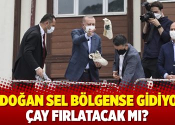 Erdoğan sel bölgense gidiyor: Çay fırlatacak mı?