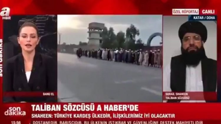 A Haber Taliban sözcüsünü yayına bağladı: Türkiye kardeş ülke