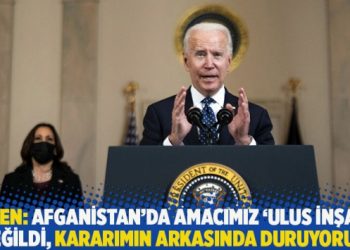 Biden: Afganistan’da amacımız ‘ulus inşası’ değildi, kararımın arkasında duruyorum