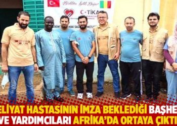Ameliyat hastasının imza beklediği başhekim ve yardımcıları Afrika’da ortaya çıktı!
