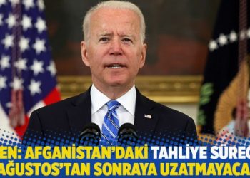 Biden: Afganistan’daki tahliye sürecini 31 Ağustos’tan sonraya uzatmayacağız