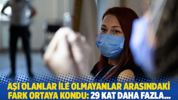 Aşı olanlar ile olmayanlar arasındaki büyük farkı ortaya kondu: 29 kat daha fazla…