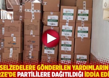 Selzedelere gönderilen yardımların Gerze’de partililere dağıtıldığı iddia edildi