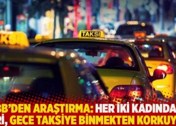 İBB’den araştırma: Her iki kadından biri, gece taksiye binmekten korkuyor
