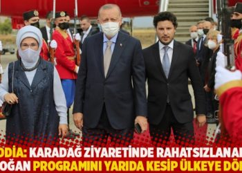 İddia: Karadağ ziyaretinde rahatsızlanan Erdoğan programını yarıda kesip ülkeye döndü