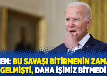 Biden: Bu savaşı bitirmenin zamanı gelmişti, daha işimiz bitmedi