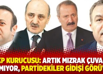 AKP kurucusu: Artık mızrak çuvala sığmıyor, partidekiler gidişi görüyor