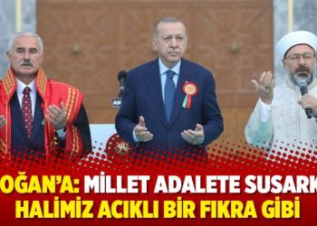 Erdoğan’a: Millet adalete susarken, halimiz acıklı bir fıkra gibi