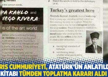 Kıbrıs Cumhuriyeti, Atatürk’ün anlatıldığı kitabı tümden toplatma kararı aldı
