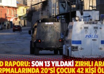 İHD raporu: Son 13 yıldaki zırhlı araç çarpmalarında 20’si çocuk 42 kişi öldü