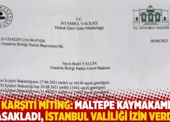 Aşı karşıtı miting: Maltepe Kaymakamlığı yasakladı, İstanbul Valiliği izin verdi!
