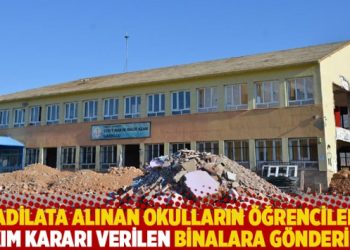 Tadilata alınan okulların öğrencileri yıkım kararı verilen binalara gönderildi