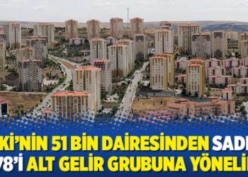 ‘TOKİ’nin 51 bin dairesinden sadece 678’i alt gelir grubuna yönelik’