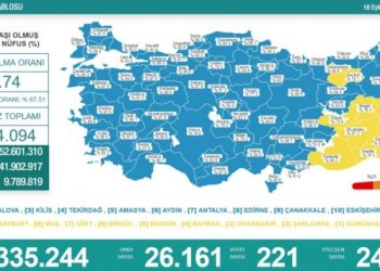 Koronavirüsten 221 kişi hayatını kaybetti