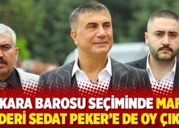 Ankara Barosu seçiminde mafya lideri Sedat Peker’e de oy çıktı