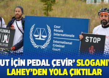 ‘Umut İçin Pedal Çevir’ sloganıyla Lahey’den yola çıktılar